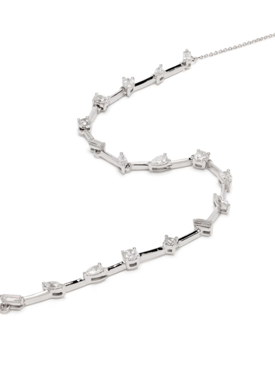 Dana Rebecca Designs 14kt White Gold Alexa Jordyn Diamond Necklace In 银色