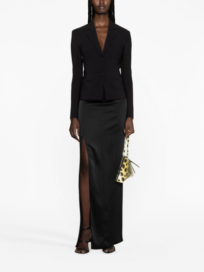 Genny Single-breasted Blazer In Black