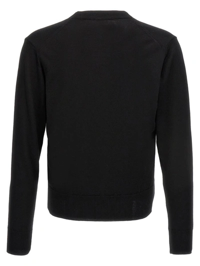 Shop Ami Alexandre Mattiussi 'ami De Coeur' Cardigan In Black