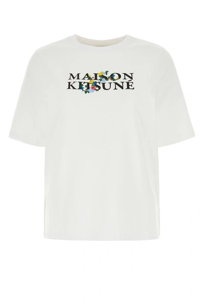 Shop Maison Kitsuné Maison Kitsune T-shirt In White