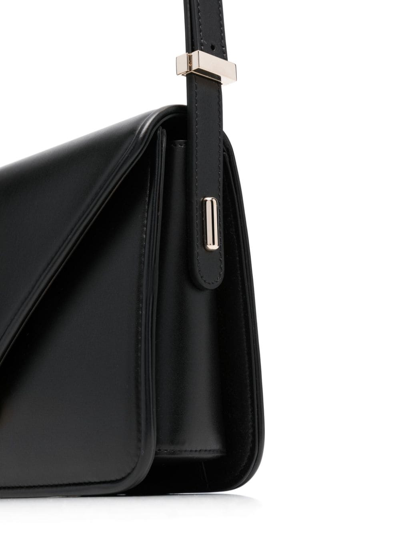 Valentino Letter Leather Crossbody Bag In Black