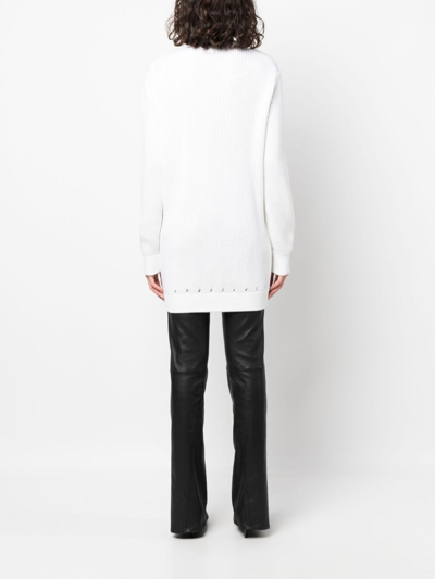 Shop Genny V-neck Wool Jumper In White