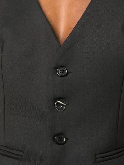 Shop Coperni Halterneck Open-back Vest In Black