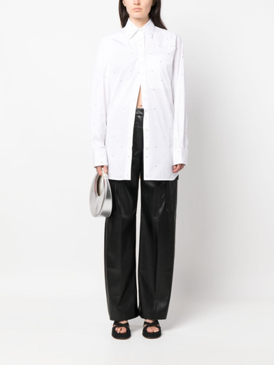 Shop Stella Mccartney Cargo-pocket Straight-leg Trousers In Black