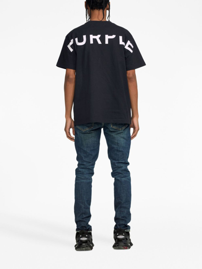 Purple Brand Low-rise Skinny Trousers In Blue