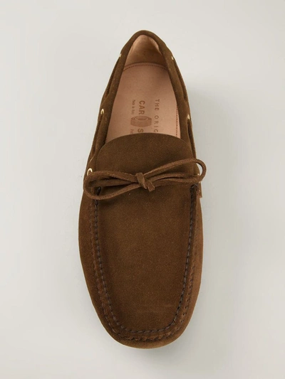 Shop Car Shoe Leather Moccasin In Brown