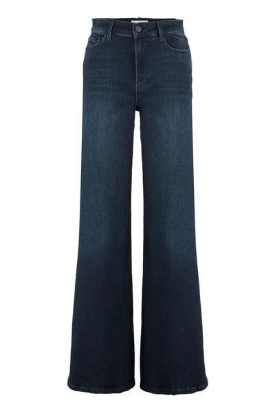 Shop Frame Le Palazzo Jeans In Denim