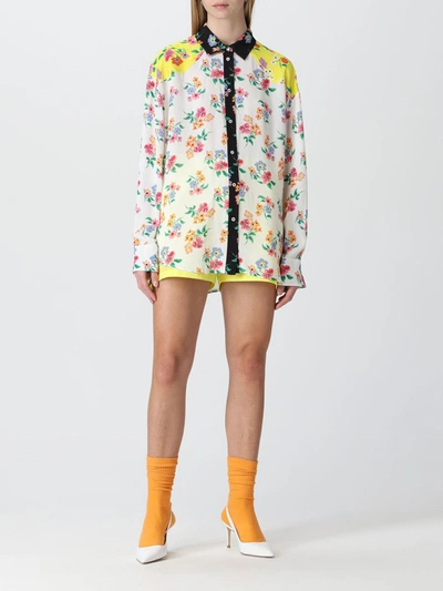 Shop Msgm Women's Bermuda. In Giallo