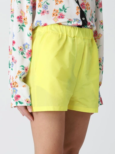 Shop Msgm Women's Bermuda. In Giallo