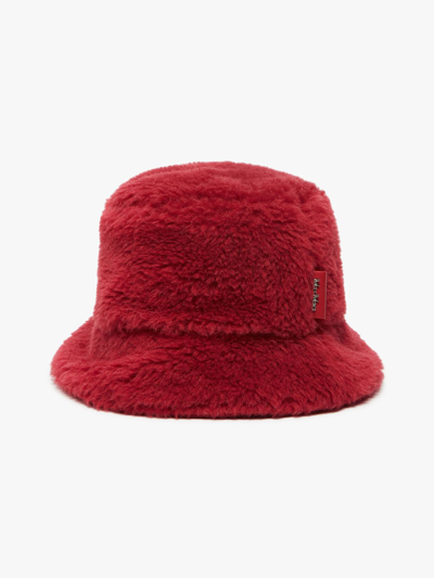 Shop Max Mara Teddy Hat In Red