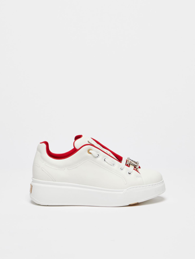 Max Mara Leather Sneakers In White | ModeSens