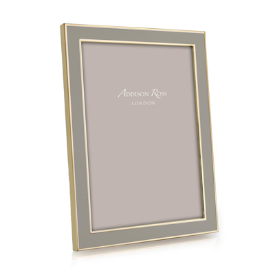 Shop Addison Ross Ltd Taupe Enamel & Gold Frame