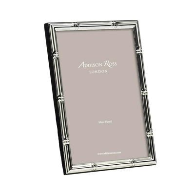 Addison Ross Ltd Bamboo Silver Plated Photo Frame In Silver