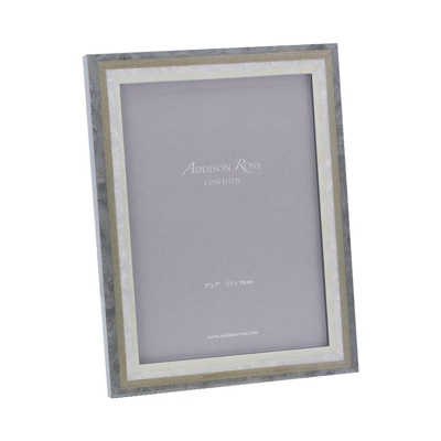 Addison Ross Ltd Grey Studio Mother Of Pearl Marquetry Frame In Grey