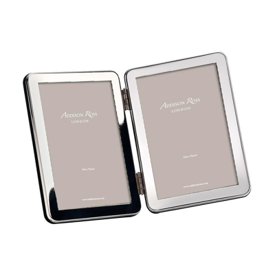 Addison Ross Ltd 15mm Curved Double Silver Frame In Silver