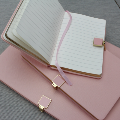 Shop Addison Ross Ltd Pink & Gold A4 Notebook