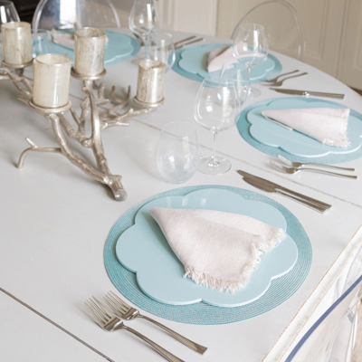 Addison Ross Ltd Uk Eau De Nil Lacquer Placemats – Set Of 4
