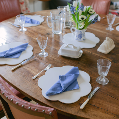 Addison Ross Ltd Uk White Lacquer Placemats – Set Of 4