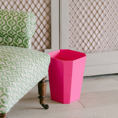 Addison Ross Ltd Uk Octagonal Lacquer Bin – Fuchsia