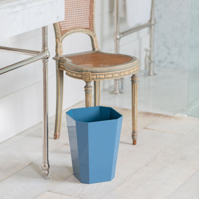 Addison Ross Ltd Uk Octagonal Lacquer Bin – Denim