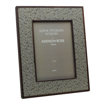 Addison Ross Ltd Uk Grey Tweed Rattan Frame