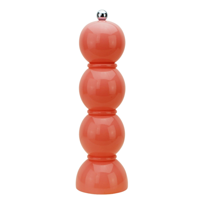 Addison Ross Trade Uk Coral Pink  Bobbin Salt Or Pepper Mill Grinder