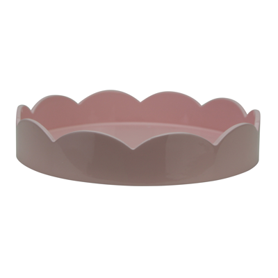 Shop Addison Ross Ltd Pale Pink Small Round Scallop Tray