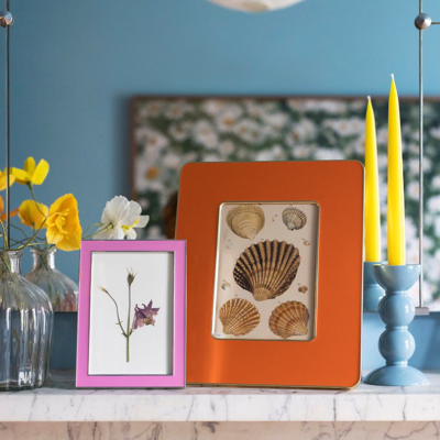 Addison Ross Ltd Orange & Gold Enamel Studio Photo Frame