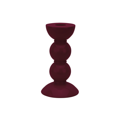 Addison Ross Trade Uk Medium Cherry Bobbin Candlestick - 14cm