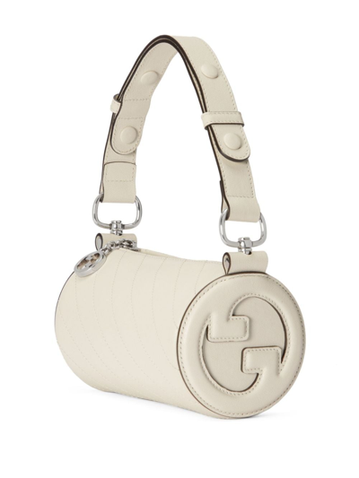 Shop Gucci Mini Blondie Shoulder Bag In Weiss