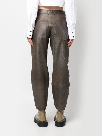 Shop Arma Tulla Leather Pants In Braun