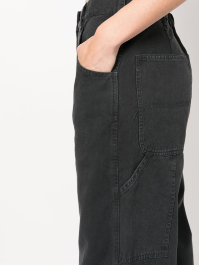 Shop Nili Lotan High-waisted Wide-leg Jeans In Grau