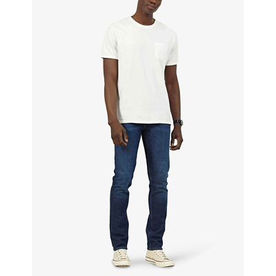 Shop Balibaris Men's Blue Stone New Mick Slim-fit Stretch-cotton Jeans