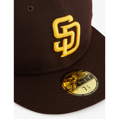 Shop New Era Men's Brown 59fifty San Diego Padres Brand-embroidered Twill Cap