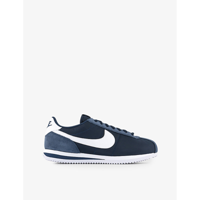 Kategori hul hage Nike Cortez Suede And Leather-trimmed Shell Sneakers In Midnight Navy White  | ModeSens