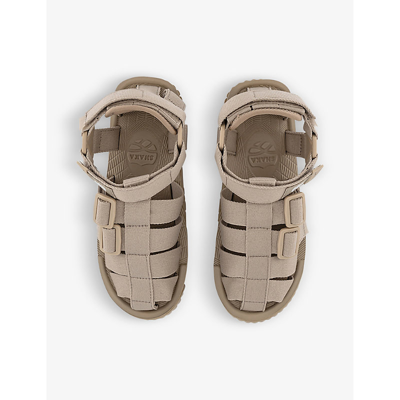 Shop Sha·ka Hiker Strappy Woven Sandals In Taupe
