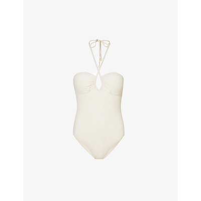 Seafolly High Neck Tank in Hawaii Blue (Size 8-14) main image 1