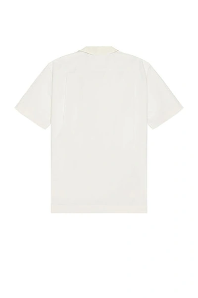 Shop Sacai Matte Taffeta Shirt In Off White