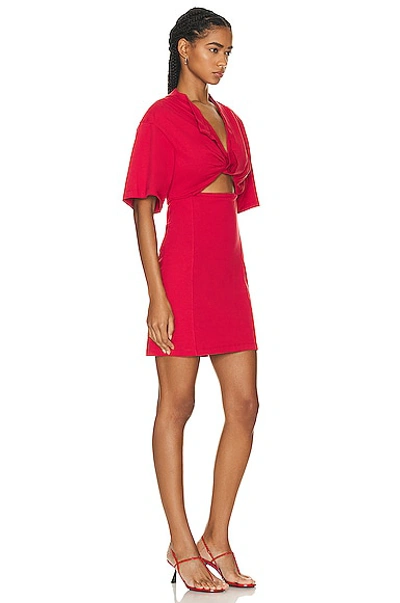 Shop Jacquemus La Robe T-shirt Bahia Dress In Red 1