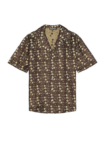 Shop Siedres X Fwrd Resort Collar Short Sleeve Shirt In Multi