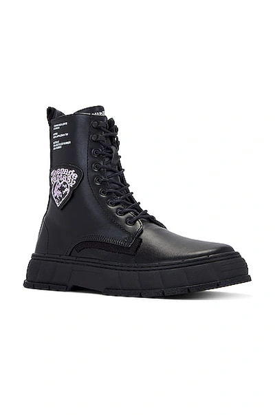 Shop Viron Boot In Black & Pink
