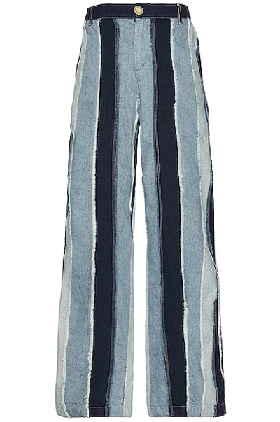Shop Siedres Straight Patchwork Jean In Multi