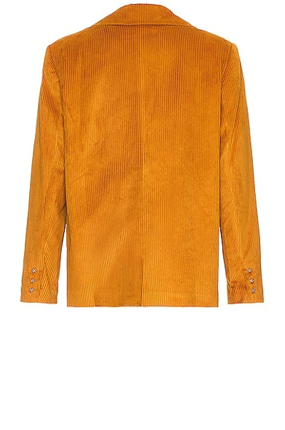 Shop Siedres Corduroy Suit Jacket In Mustard