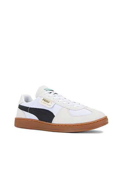 Puma Palermo Lth Man Sneakers White Size 9 Leather In White,super