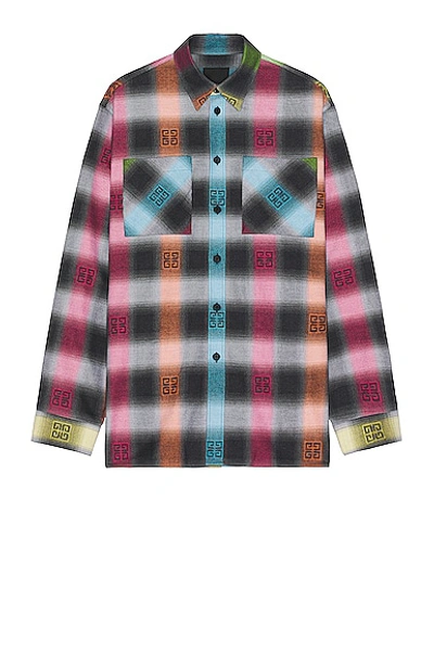 Shop Givenchy Oversized Shirt In Multi