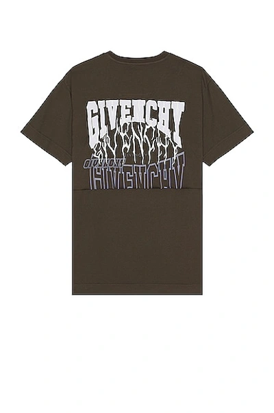 Shop Givenchy Layered T-shirt In Medium Brown
