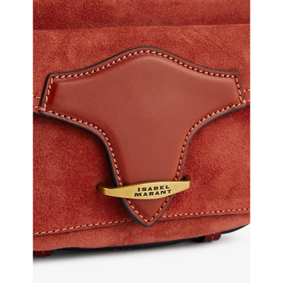 Shop Isabel Marant Women's Terracotta Wasy Suede Shoulder Bag