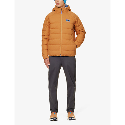 Shop Patagonia Men's Dried Mango 50th Anniversary High-neck Quilted Regular-fit Cotton-down Jacket