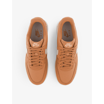 Shop Nike Men's Amber Brown Phantom Air Force 1 Lxx Logo-embellished Leather Low-top Trainers