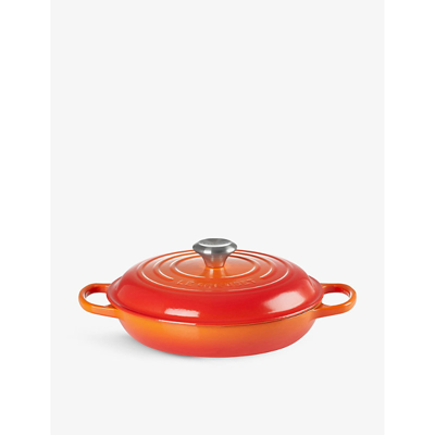 Le Creuset Signature Shallow Cast-iron Casserole Dish In Volcanic